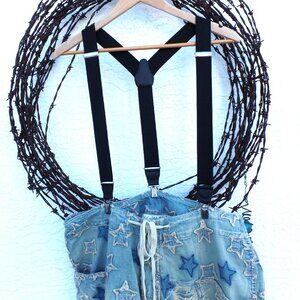 KIGILI  Black Suspenders ADJUSTABLE Made in Turkey